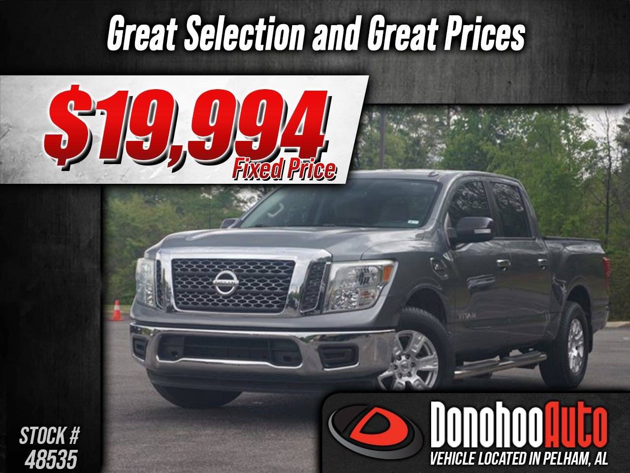 2017 Nissan Titan SV — Pickup Truck — 70,437 mi — Pelham, AL