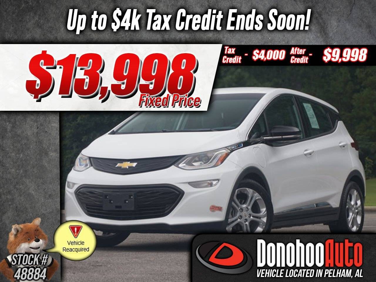 2020 Chevrolet Bolt EV LT — Hatchback — 21,152 mi — Pelham, AL