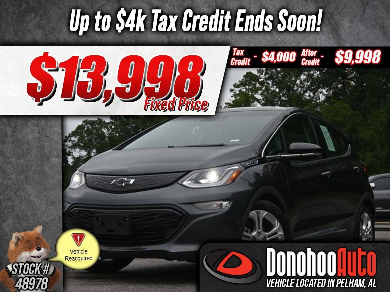 2020 Chevrolet Bolt EV LT — Hatchback — 14,425 mi — Pelham, AL