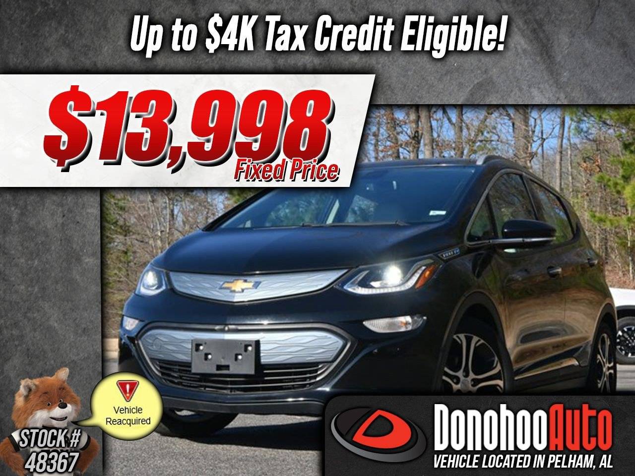 2019 Chevrolet Bolt EV Premier — Hatchback — 31,479 mi — Pelham, AL