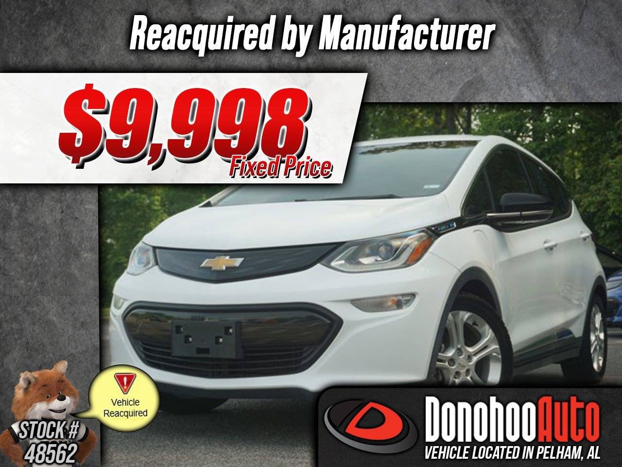 2017 Chevrolet Bolt EV LT — Hatchback — 47,401 mi — Pelham, AL
