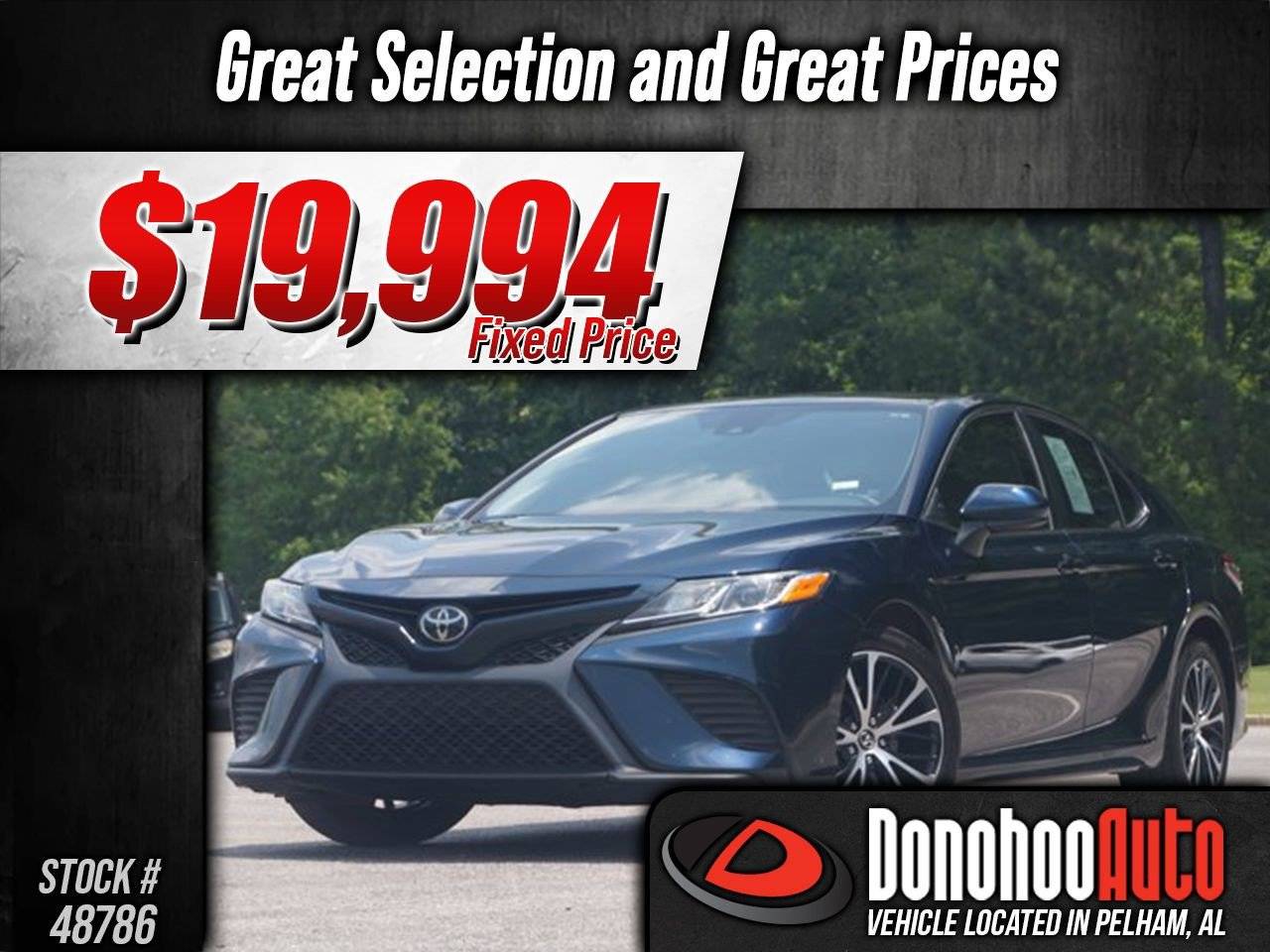 2019 Toyota Camry SE — Sedan — 62,207 mi — Pelham, AL