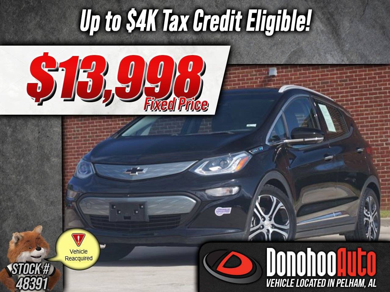 2019 Chevrolet Bolt EV Premier — Hatchback — 17,533 mi — Pelham, AL