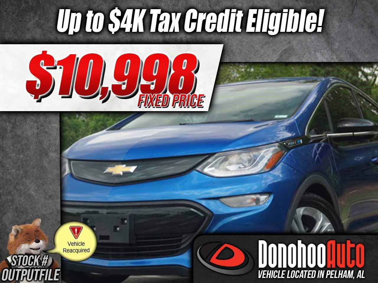 2019 Chevrolet Bolt EV LT — Hatchback — 55,348 mi — Pelham, AL