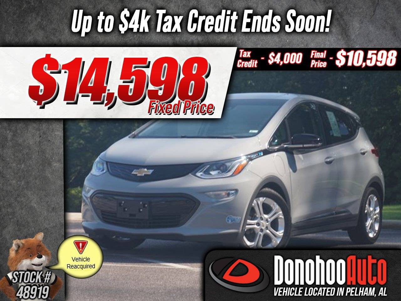 2021 Chevrolet Bolt EV LT — Hatchback — 21,131 mi — Pelham, AL