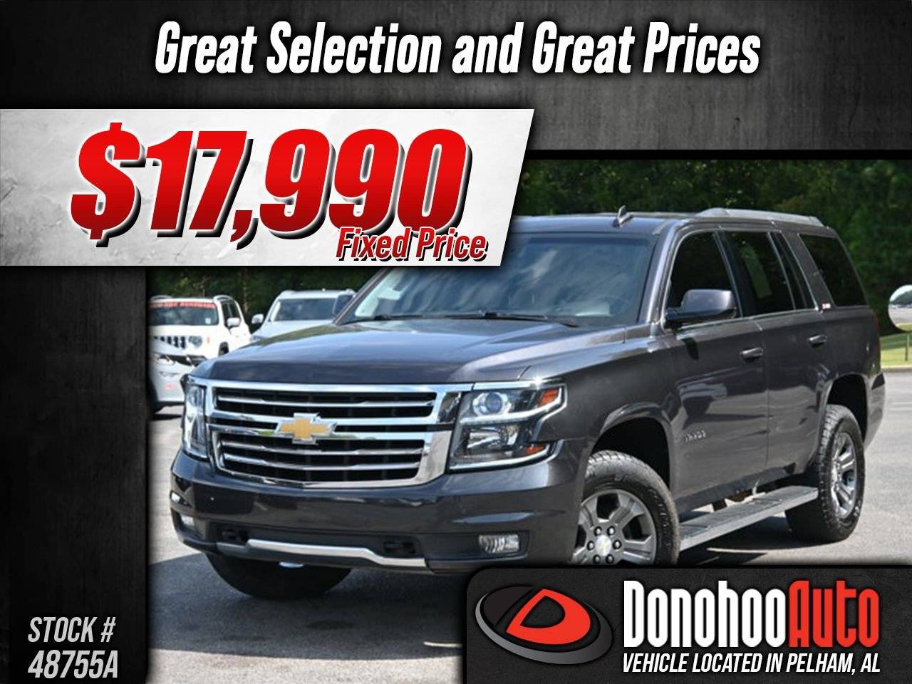 2016 Chevrolet Tahoe LT — SUV — 140,579 mi — Pelham, AL