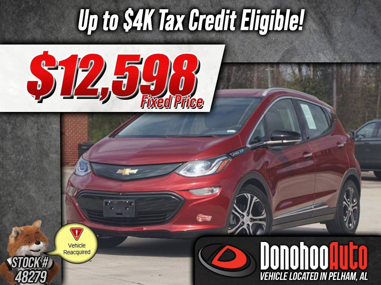 2017 Chevrolet Bolt EV Premier — Hatchback — 19,611 mi — Pelham, AL