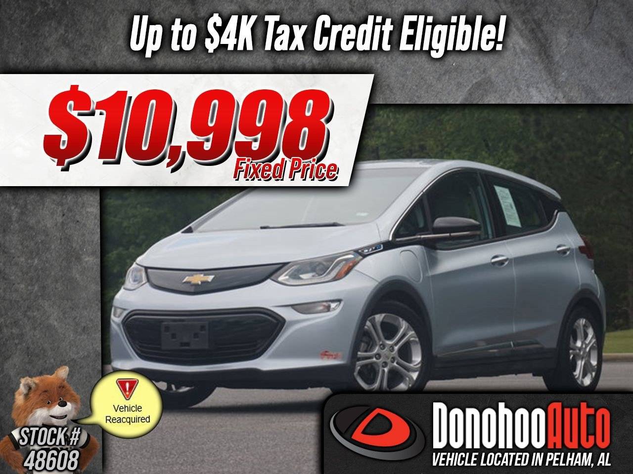 2017 Chevrolet Bolt EV LT — Hatchback — 18,097 mi — Pelham, AL