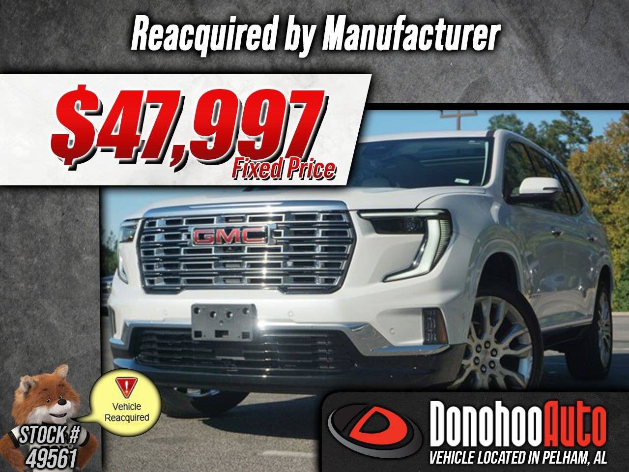 2024 GMC Acadia Denali — SUV — 3,800 mi — Pelham, AL