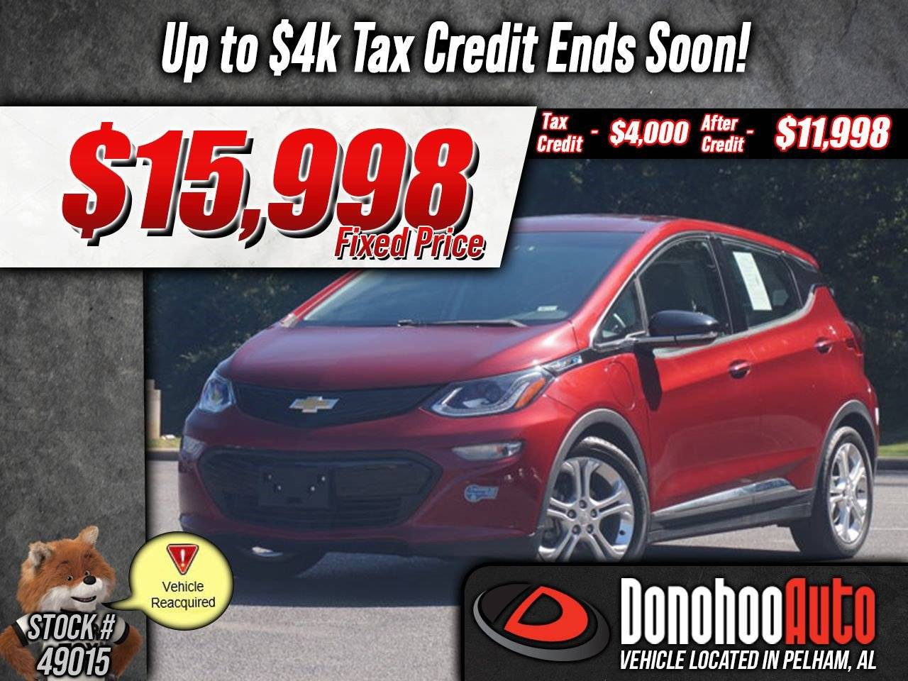 2021 Chevrolet Bolt EV LT — Hatchback — 6,886 mi — Pelham, AL