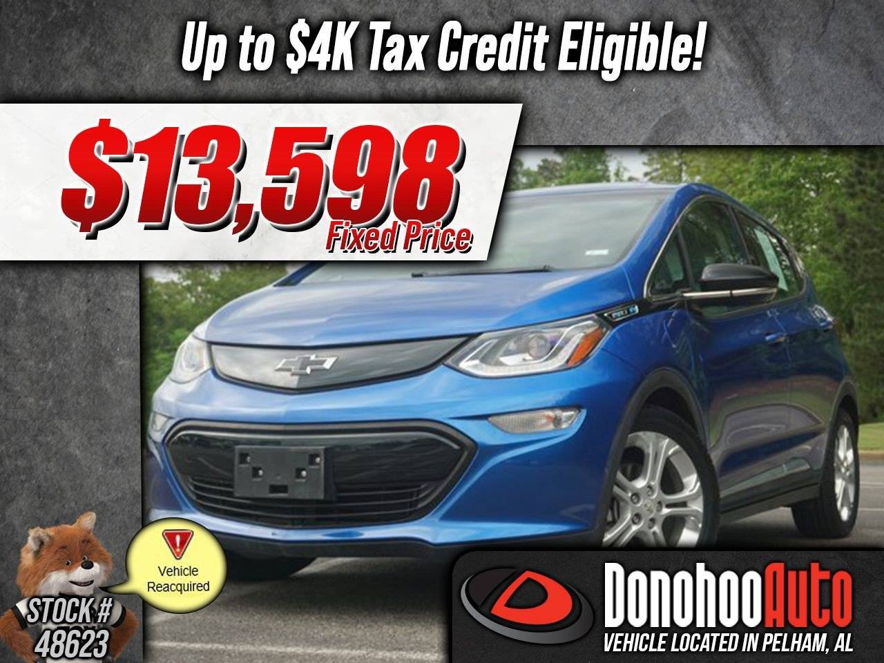2019 Chevrolet Bolt EV LT — Hatchback — 26,033 mi — Pelham, AL