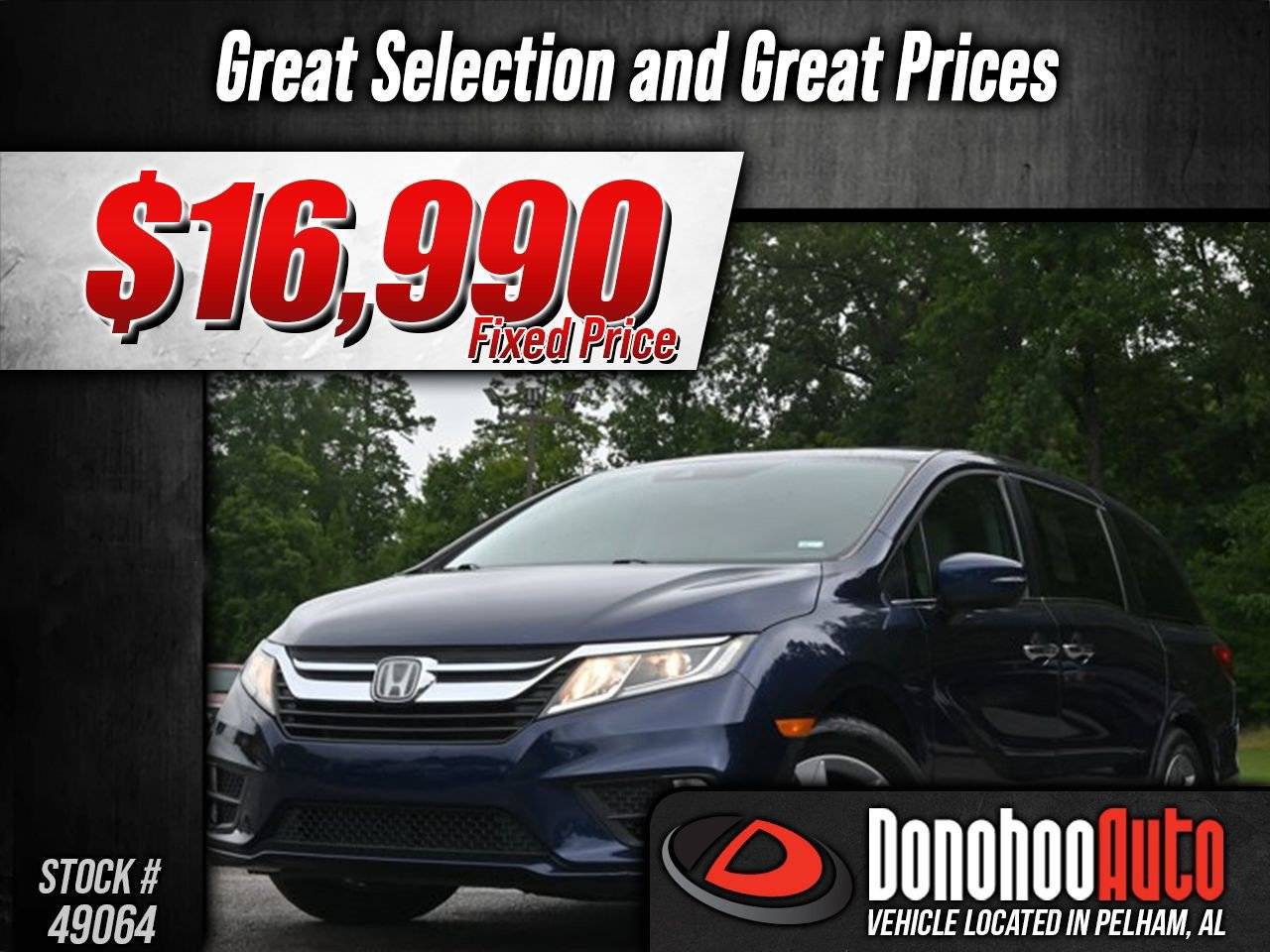 2019 Honda Odyssey EX-L — Minivan — 172,084 mi — Pelham, AL