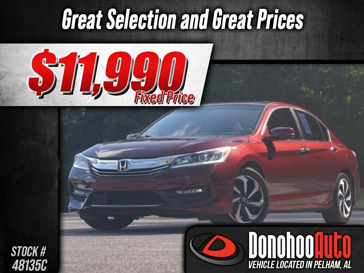 2016 Honda Accord EX-L — Sedan — 154,871 mi — Pelham, AL