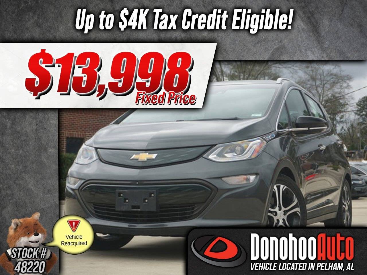 2019 Chevrolet Bolt EV Premier — Hatchback — 18,982 mi — Pelham, AL