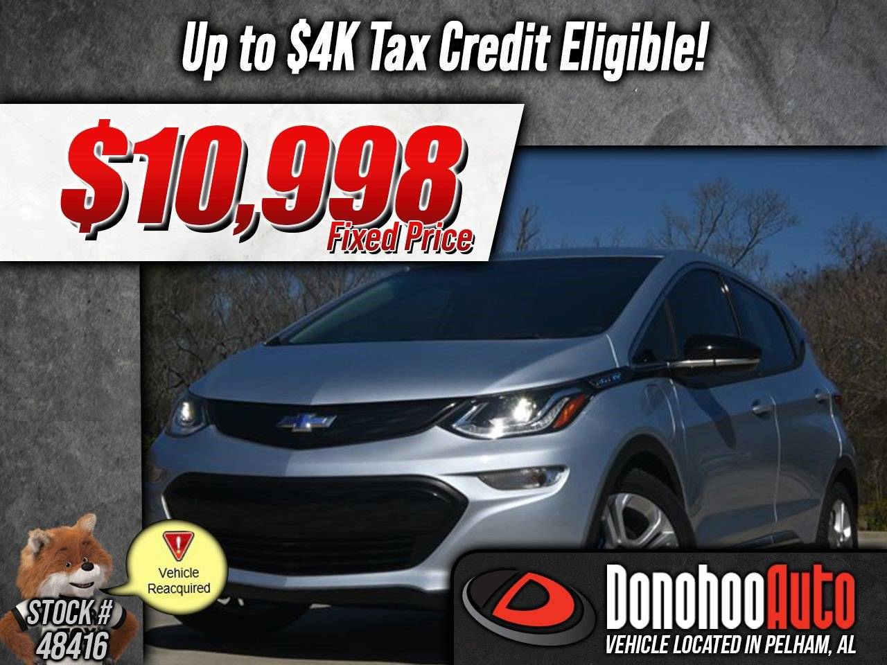 2017 Chevrolet Bolt EV LT — Hatchback — 12,698 mi — Pelham, AL