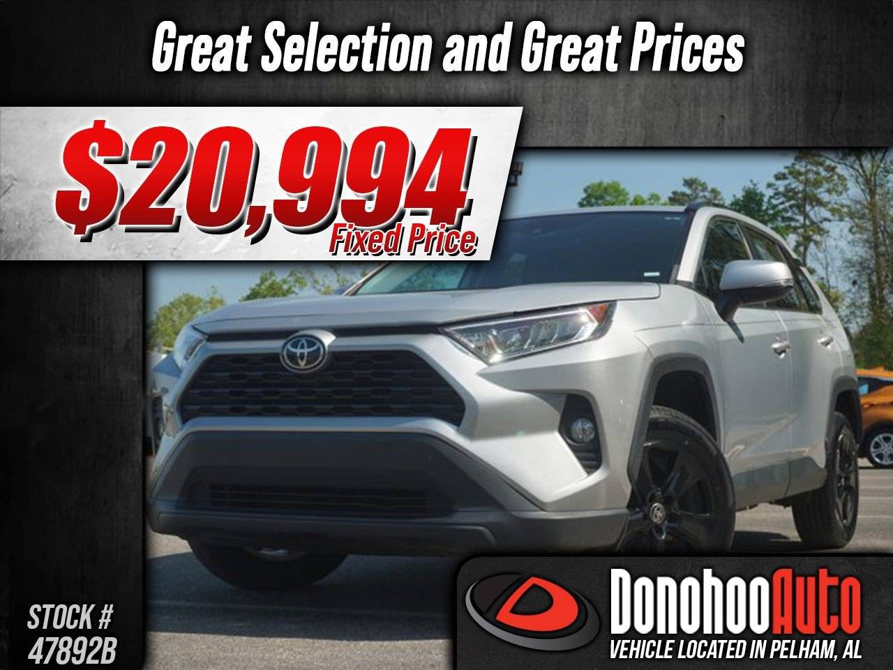 2021 Toyota RAV4 XLE — SUV — 78,846 mi — Pelham, AL