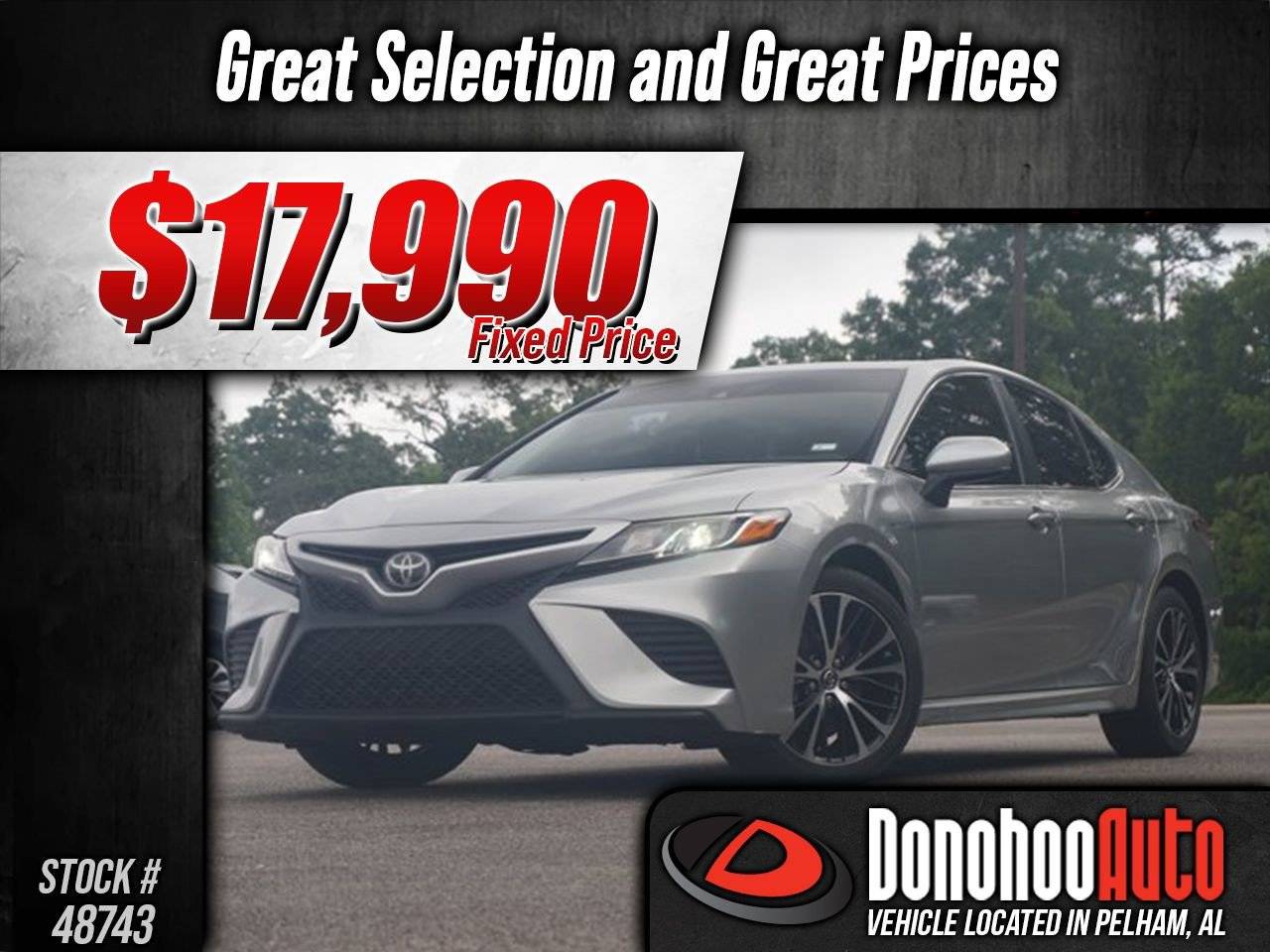 2018 Toyota Camry SE — Sedan — 111,557 mi — Pelham, AL