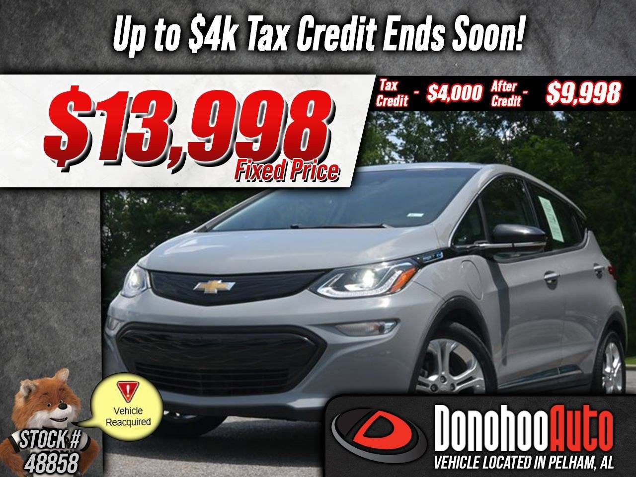 2020 Chevrolet Bolt EV LT — Hatchback — 27,950 mi — Pelham, AL