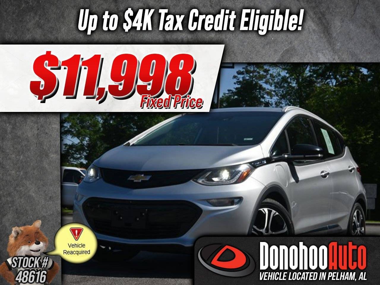 2017 Chevrolet Bolt EV Premier — Hatchback — 37,051 mi — Pelham, AL
