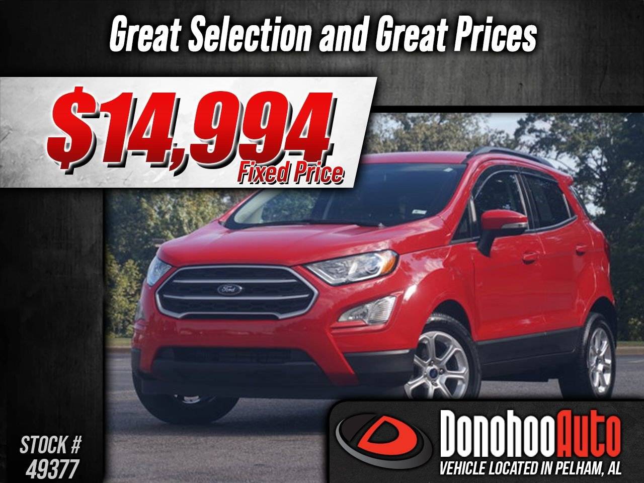 2020 Ford EcoSport SE — SUV — 20,562 mi — Pelham, AL
