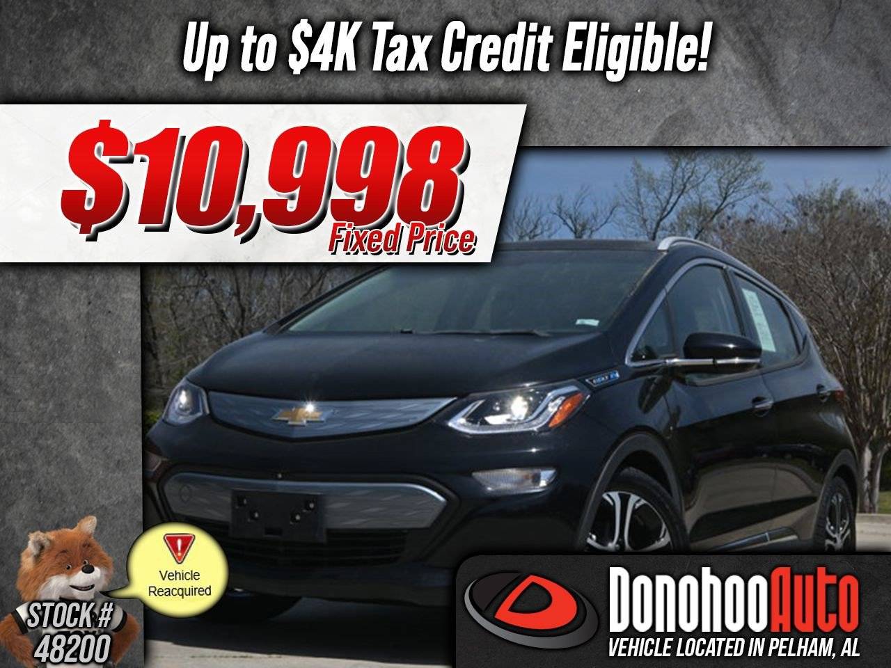 2017 Chevrolet Bolt EV Premier — Hatchback — 62,728 mi — Pelham, AL