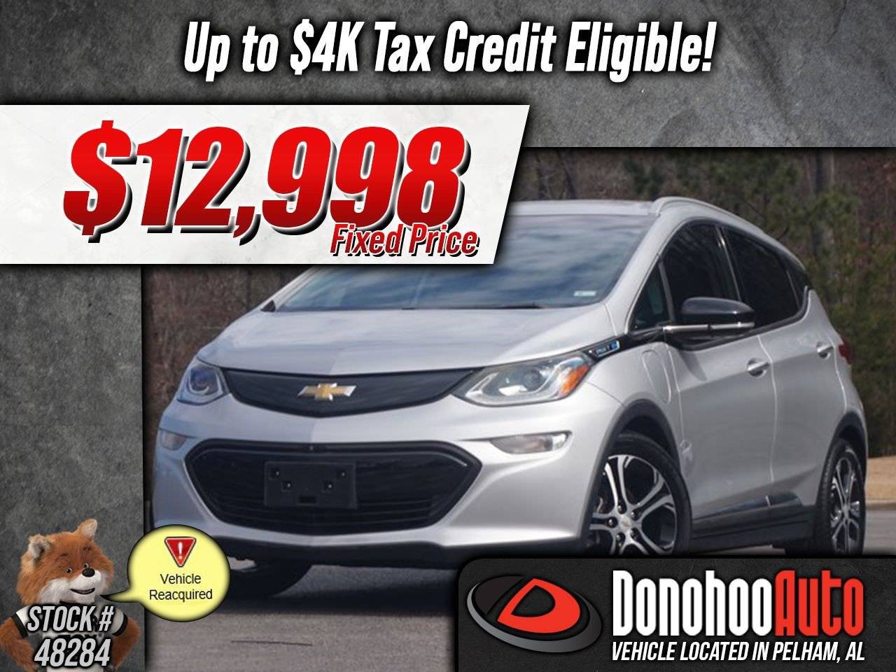 2018 Chevrolet Bolt EV Premier — Hatchback — 26,839 mi — Pelham, AL