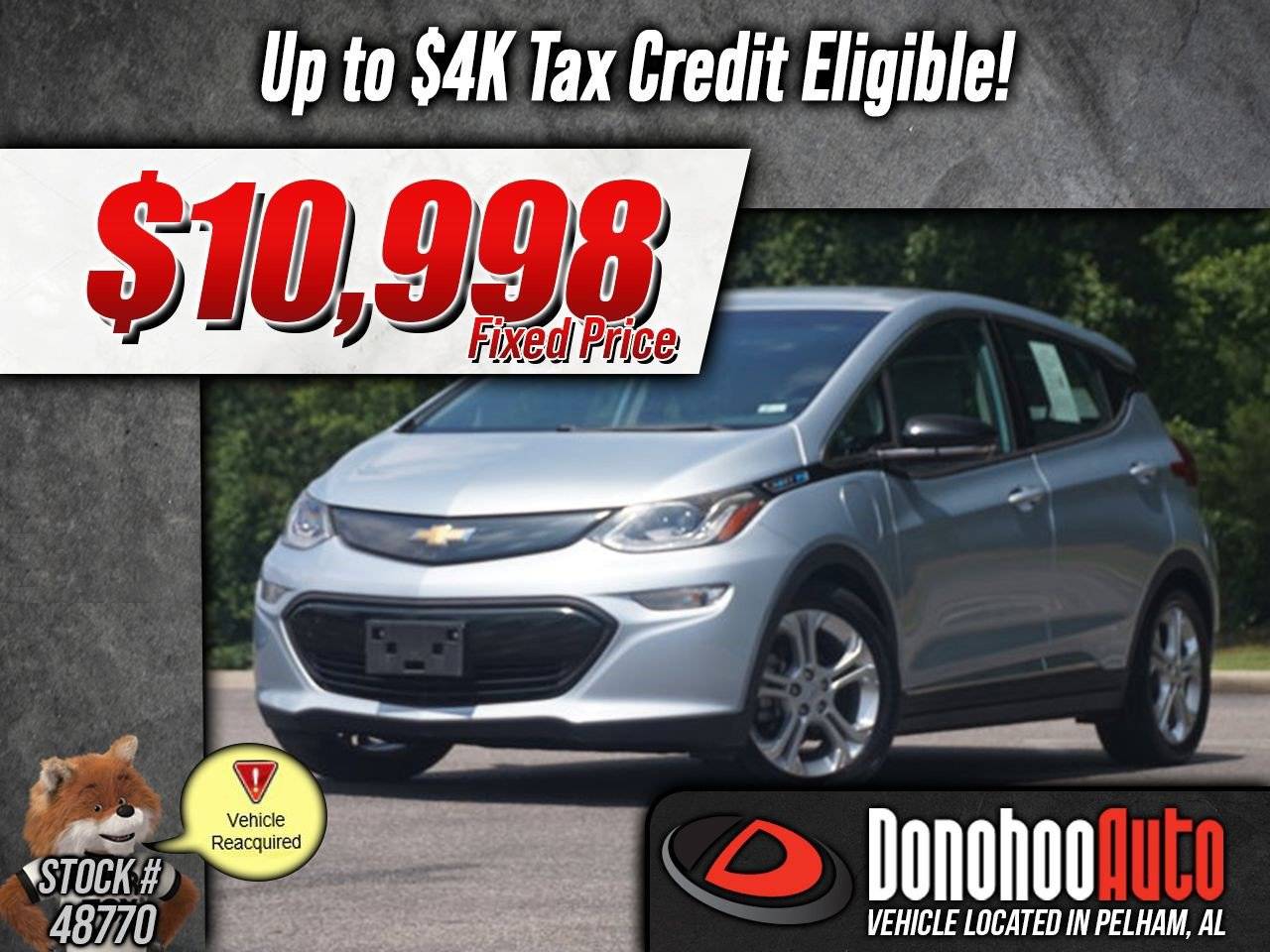 2017 Chevrolet Bolt EV LT — Hatchback — 23,124 mi — Pelham, AL