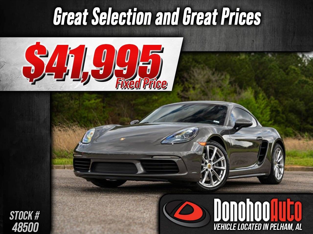 2018 Porsche 718 Cayman Cayman — Coupe — 48,190 mi — Pelham, AL
