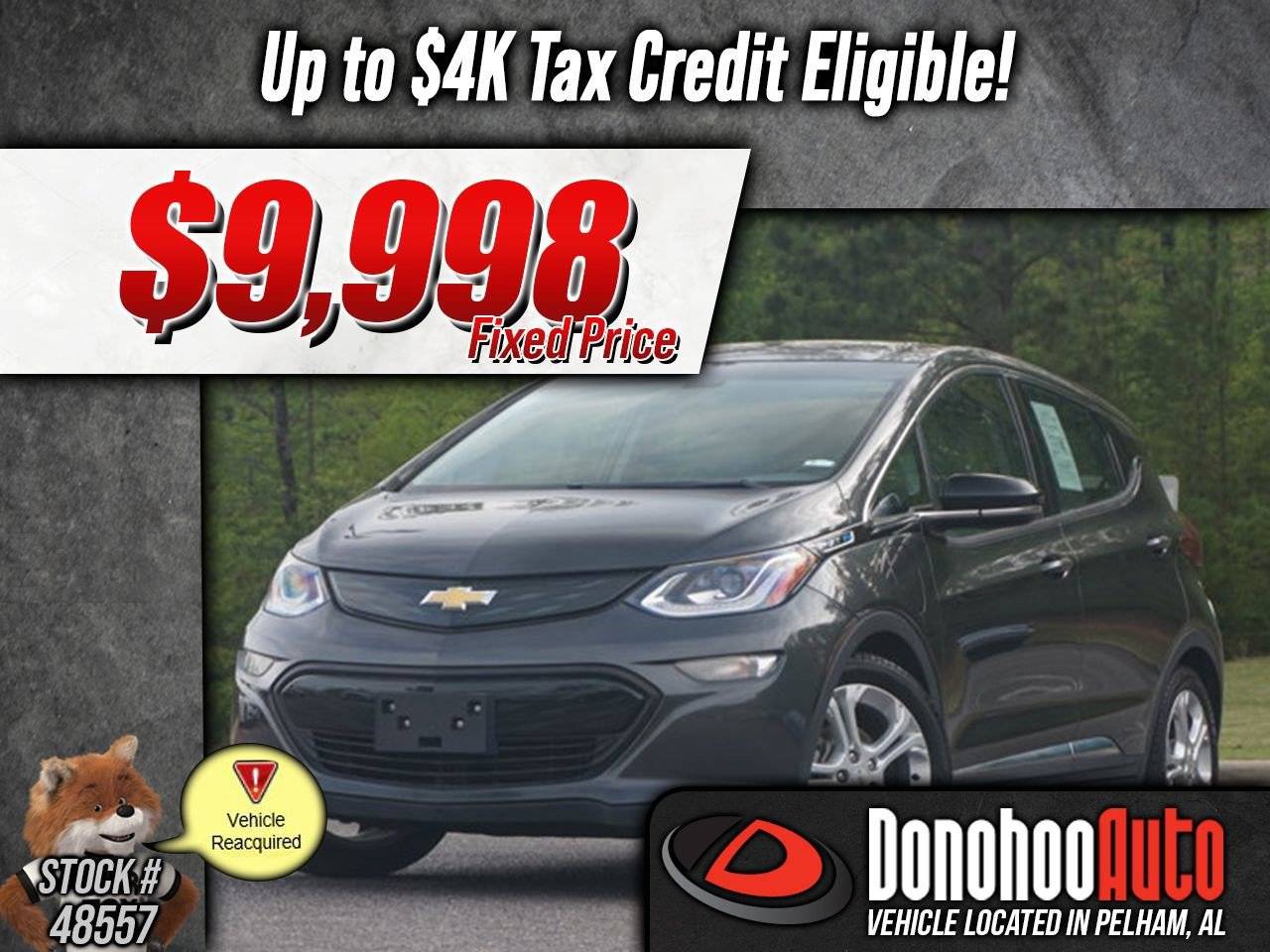 2017 Chevrolet Bolt EV LT — Hatchback — 50,547 mi — Pelham, AL