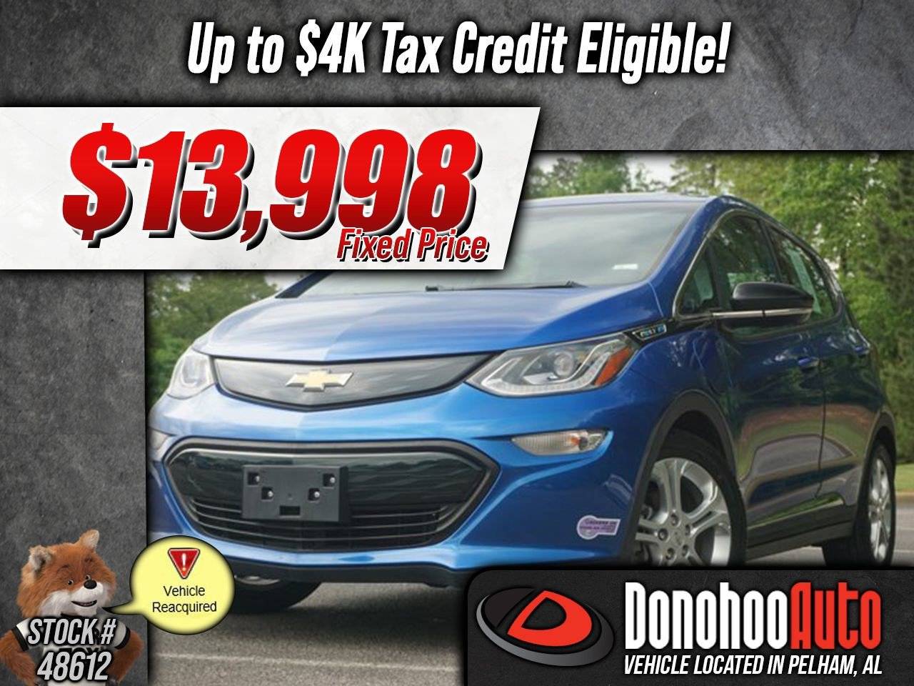 2019 Chevrolet Bolt EV LT — Hatchback — 5,889 mi — Pelham, AL
