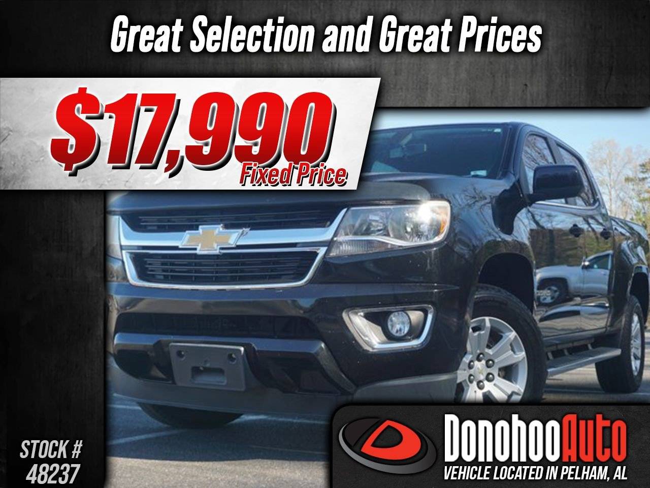 2016 Chevrolet Colorado LT — Pickup Truck — 85,566 mi — Pelham, AL