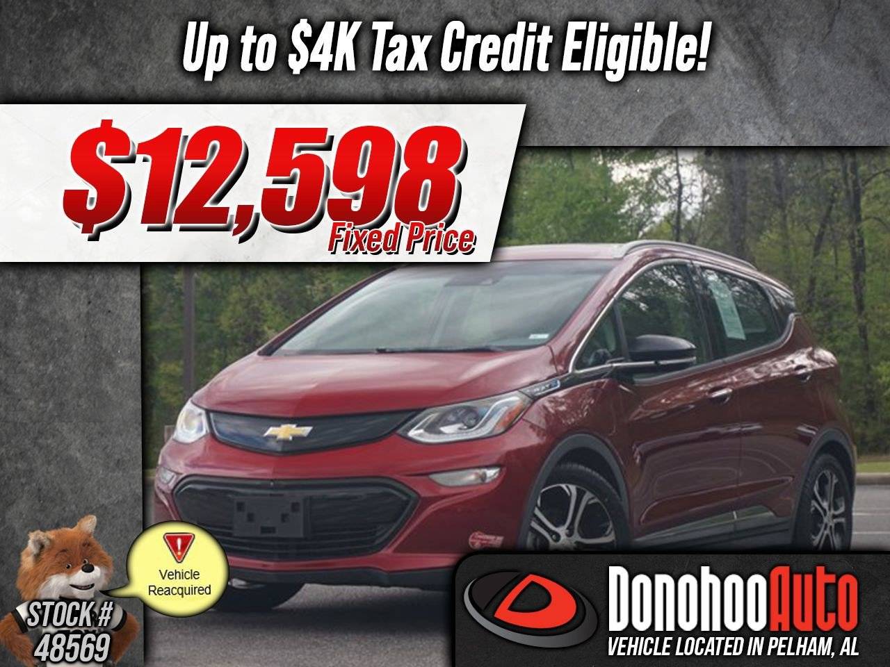 2017 Chevrolet Bolt EV Premier — Hatchback — 29,643 mi — Pelham, AL