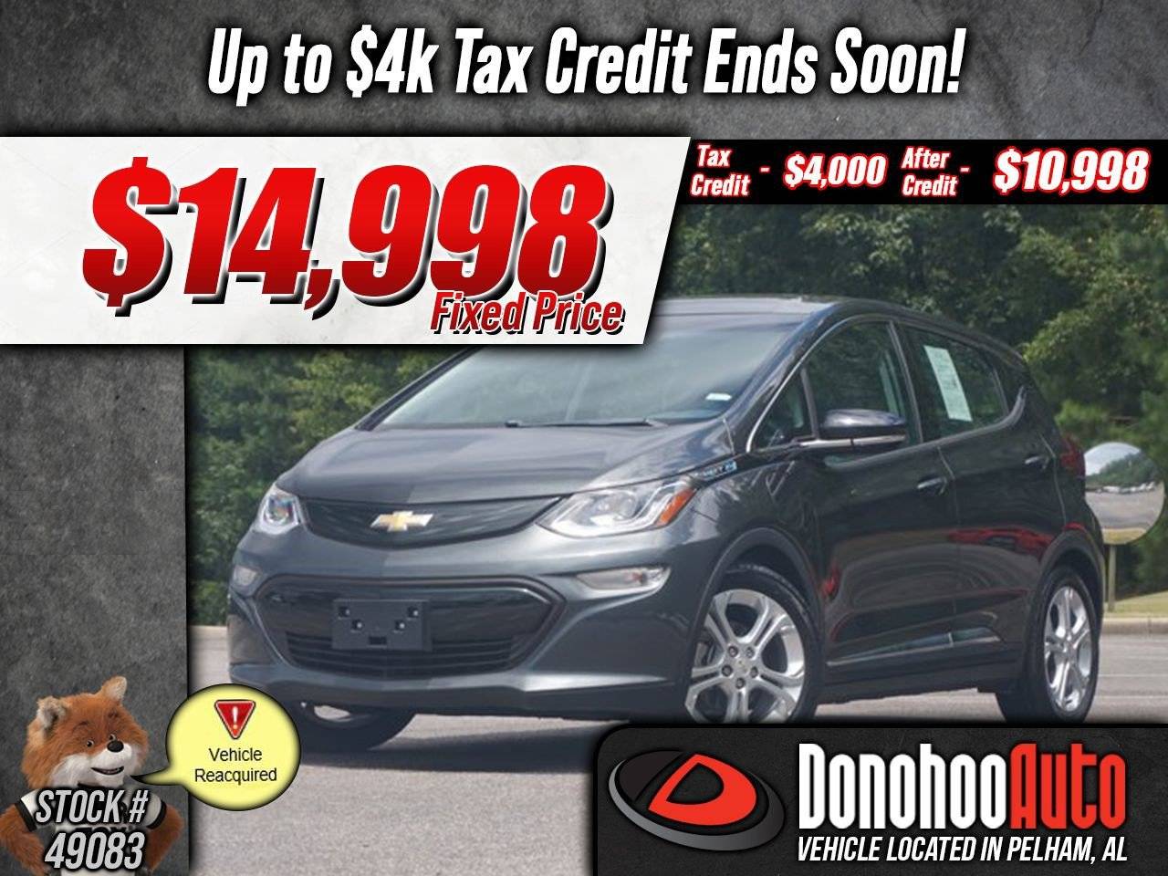 2019 Chevrolet Bolt EV LT — Hatchback — 6,011 mi — Pelham, AL