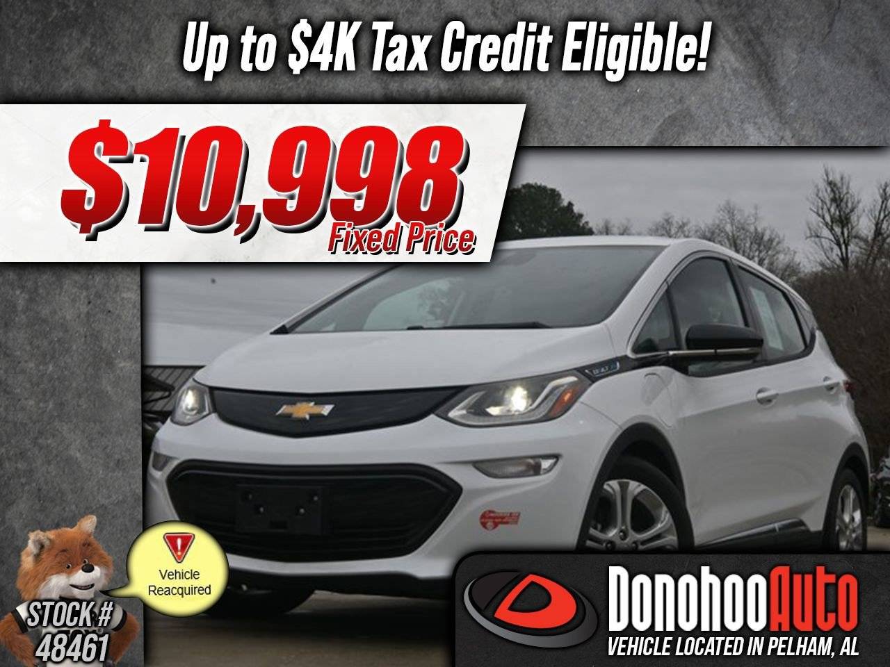 2017 Chevrolet Bolt EV LT — Hatchback — 32,087 mi — Pelham, AL