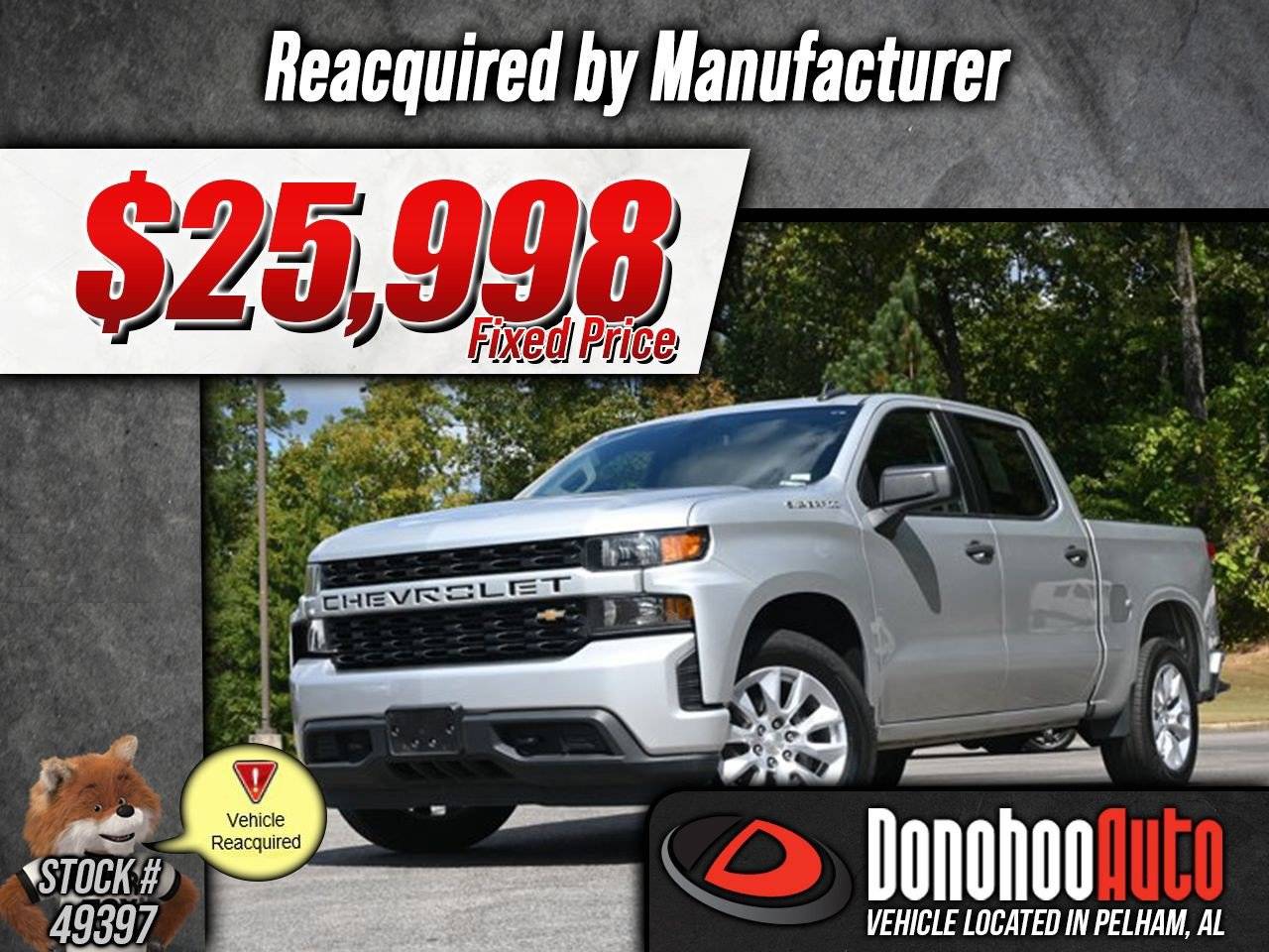 2022 Chevrolet Silverado 1500 LTD Custom — Pickup Truck — 57,643 mi — Pelham, AL