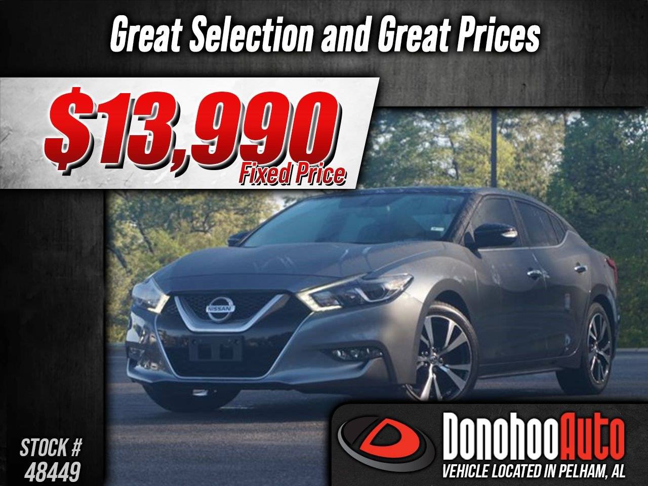 2016 Nissan Maxima SL — Sedan — 87,987 mi — Pelham, AL