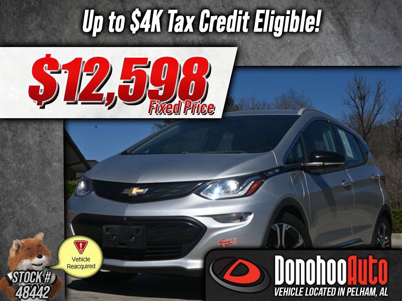 2018 Chevrolet Bolt EV Premier — Hatchback — 18,933 mi — Pelham, AL