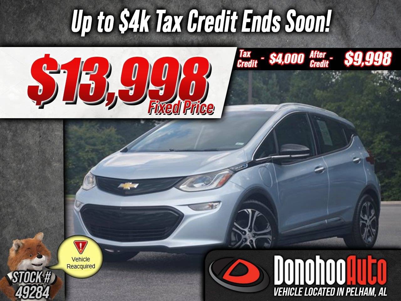 2018 Chevrolet Bolt EV Premier — Hatchback — 32,745 mi — Pelham, AL