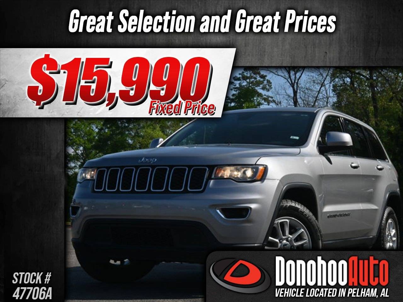 2018 Jeep Grand Cherokee Laredo E — SUV — 81,457 mi — Pelham, AL