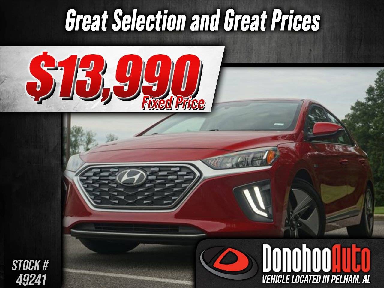 2020 Hyundai Ioniq Hybrid SEL — Hatchback — 79,647 mi — Pelham, AL
