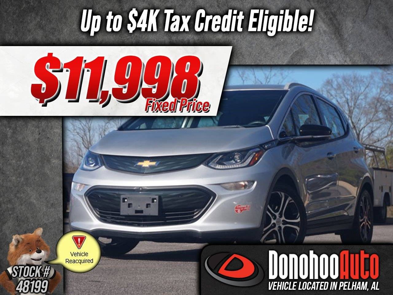 2017 Chevrolet Bolt EV Premier — Hatchback — 54,183 mi — Pelham, AL