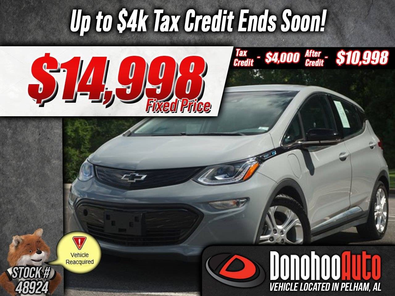 2020 Chevrolet Bolt EV LT — Hatchback — 28,595 mi — Pelham, AL