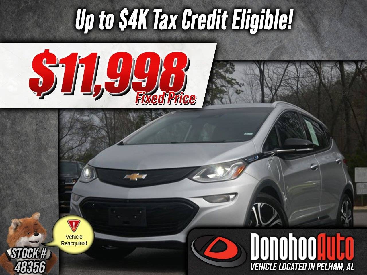 2017 Chevrolet Bolt EV Premier — Hatchback — 42,932 mi — Pelham, AL