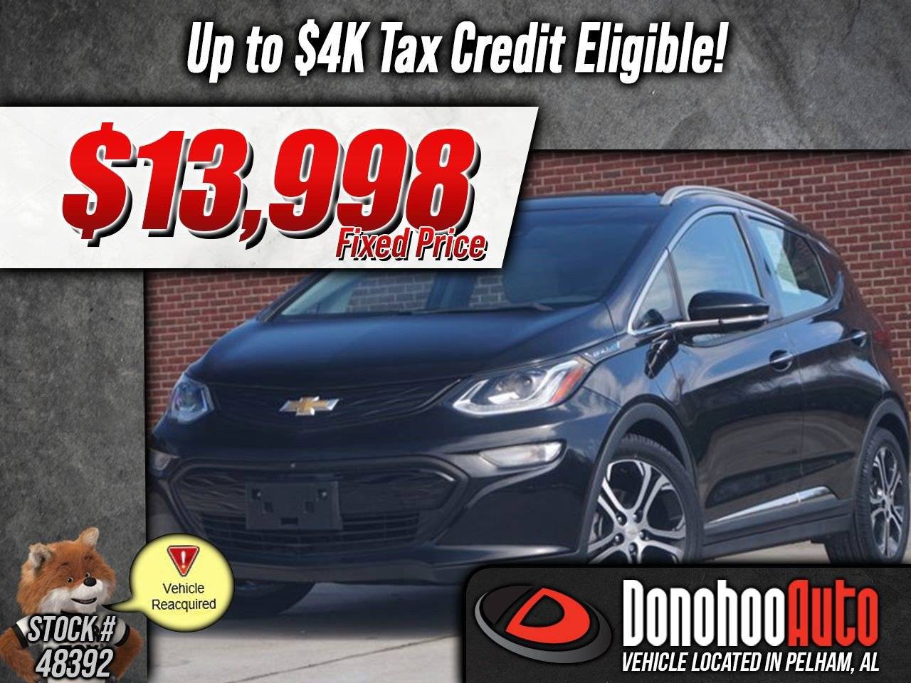 2020 Chevrolet Bolt EV Premier — Hatchback — 23,196 mi — Pelham, AL