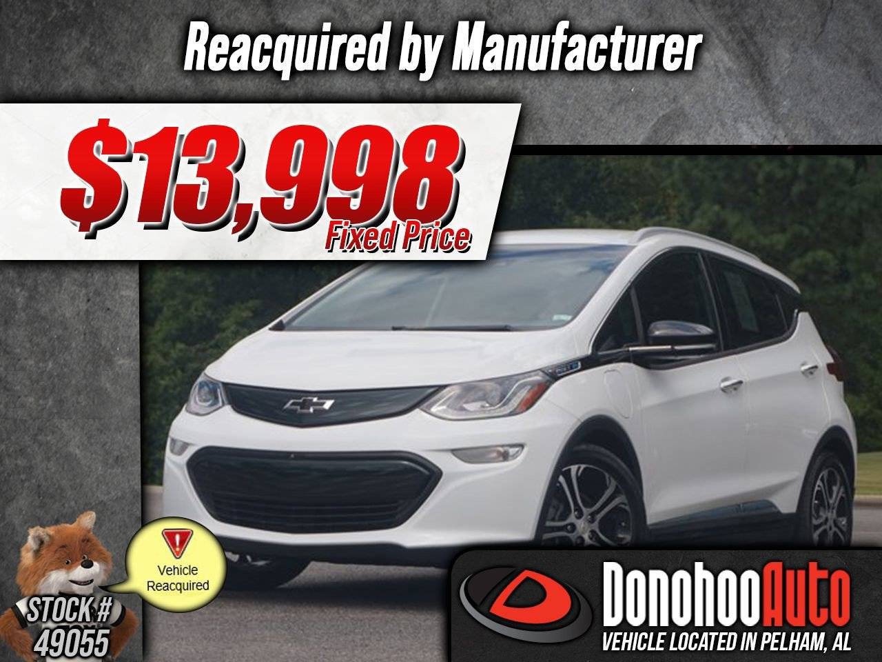 2019 Chevrolet Bolt EV Premier — Hatchback — 11,877 mi — Pelham, AL
