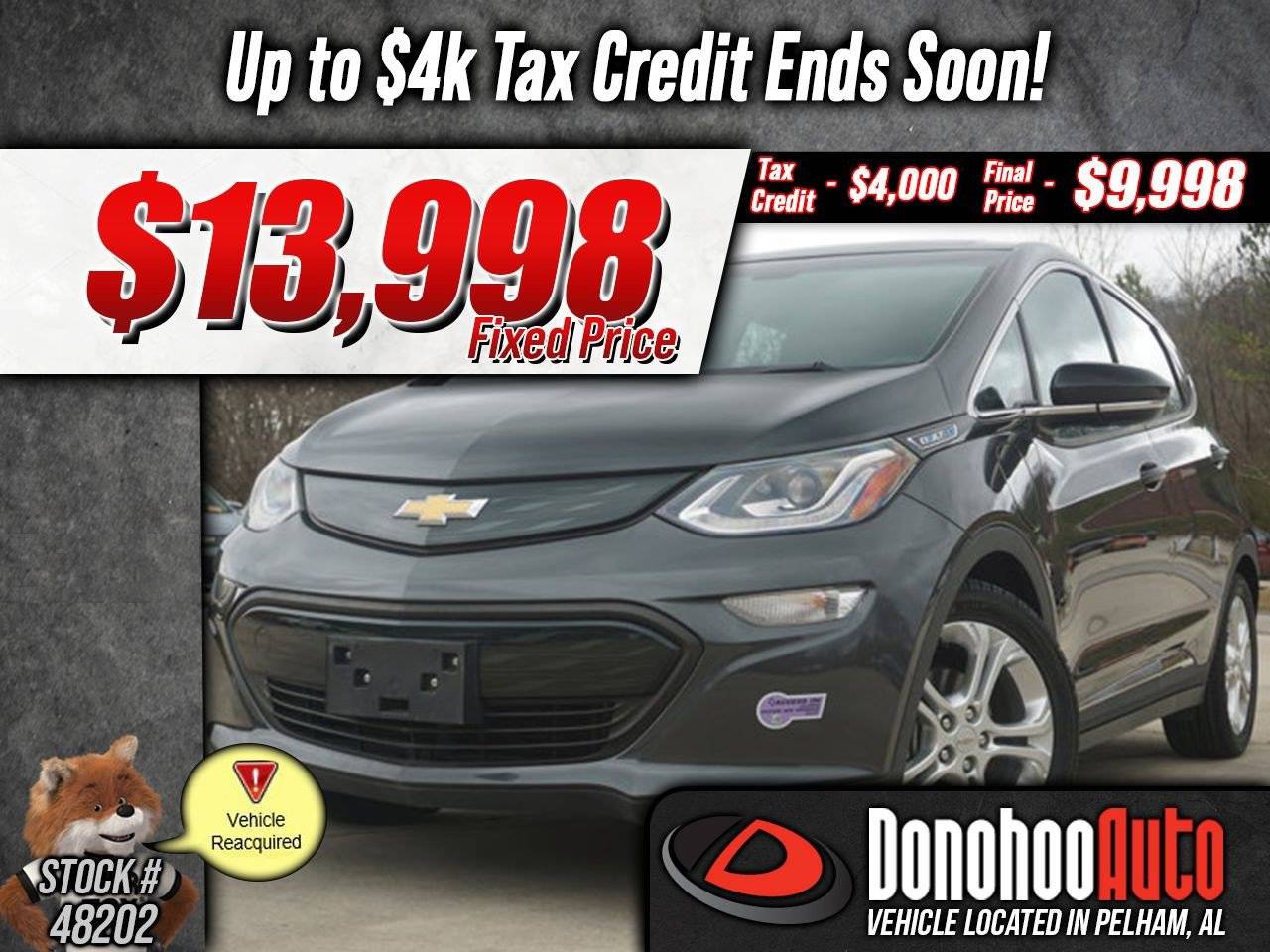 2019 Chevrolet Bolt EV LT — Hatchback — 18,556 mi — Pelham, AL
