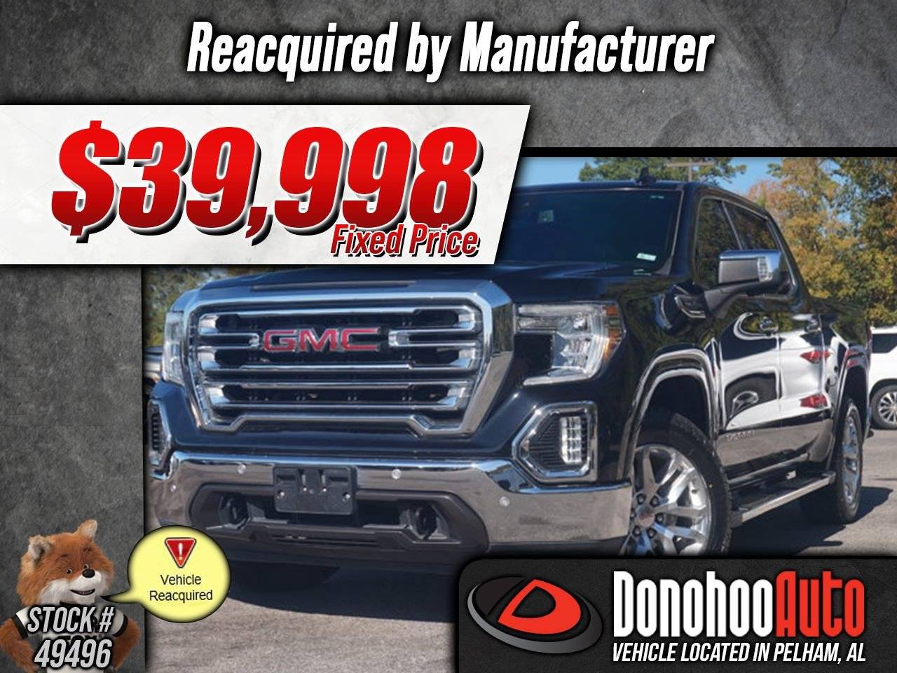 2019 GMC Sierra 1500 SLT — Pickup Truck — 19,484 mi — Pelham, AL