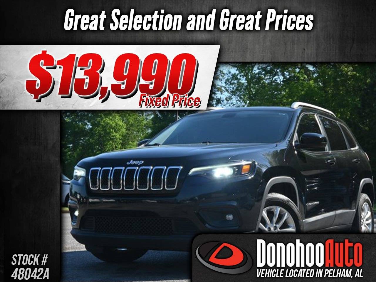 2019 Jeep Cherokee Latitude — SUV — 72,500 mi — Pelham, AL