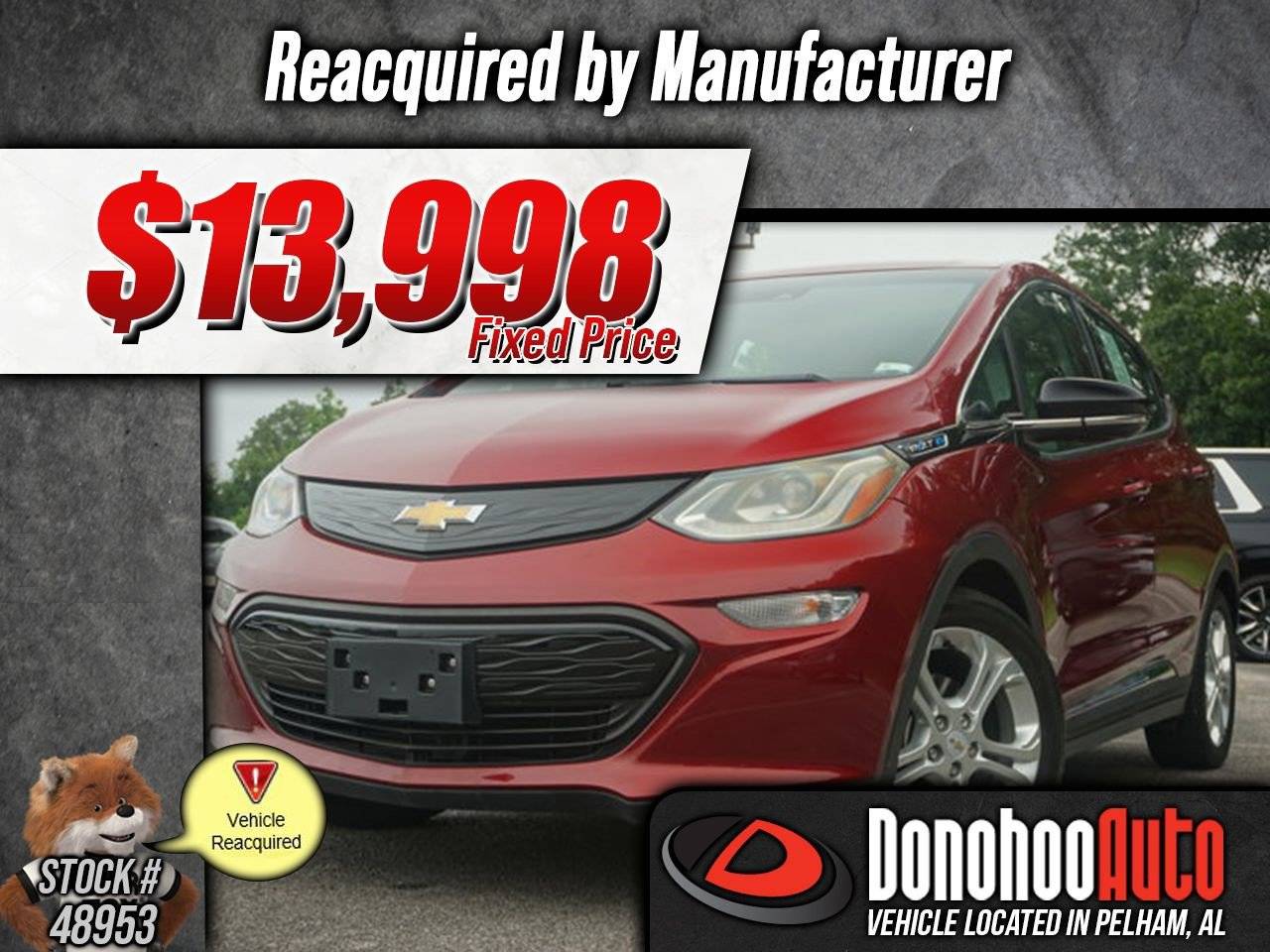 2020 Chevrolet Bolt EV LT — Hatchback — 18,343 mi — Pelham, AL