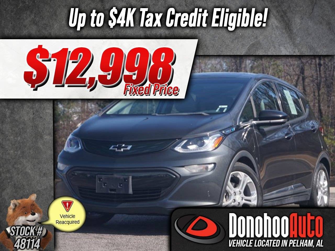 2019 Chevrolet Bolt EV LT — Hatchback — 20,586 mi — Pelham, AL